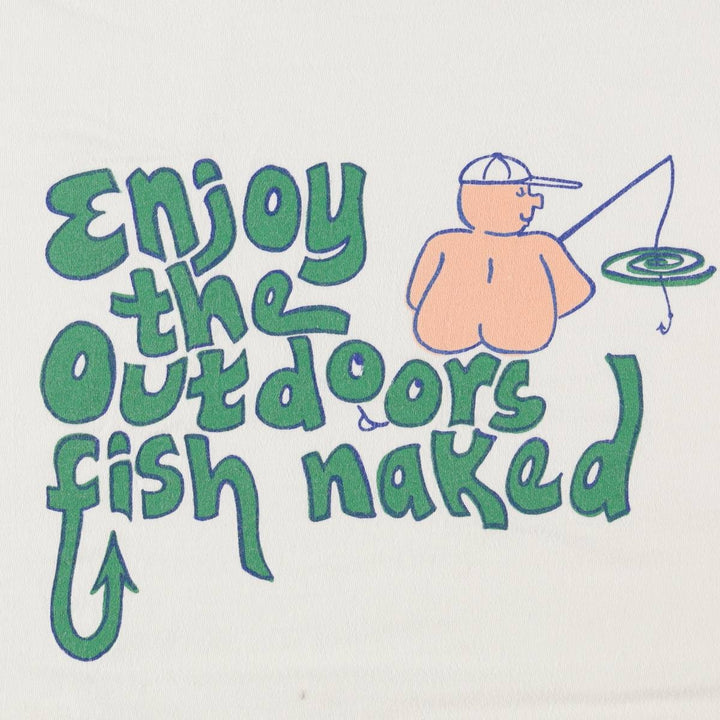 90'S Hanes BEEFY-T Message Print T-Shirt, Made in USA, Men's XXL equivalent, Vintage cotton white type Vintage Second Hand