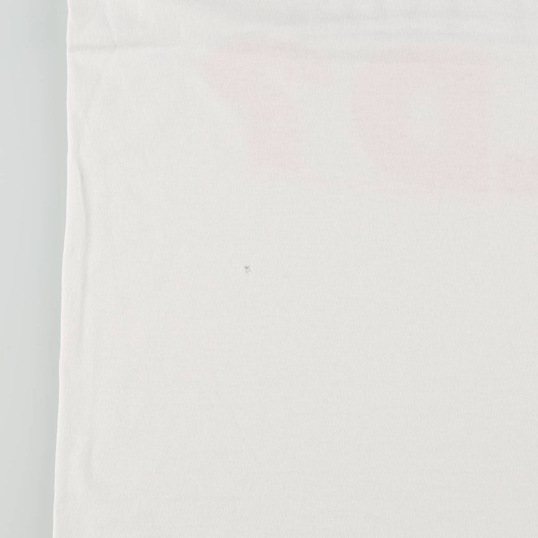 90'S SCREEN STARS Message Print T-Shirt Made in USA Men's L Size Vintage cotton white type Vintage Second Hand