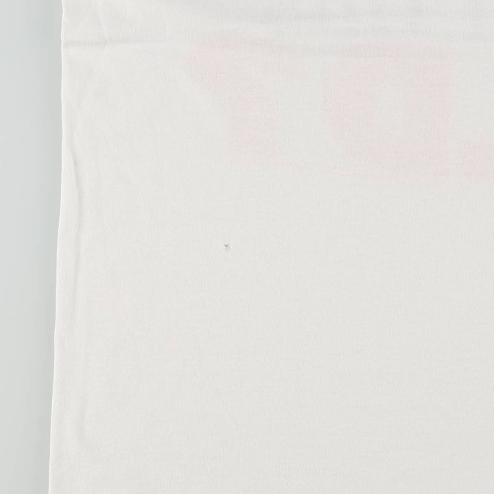 90'S SCREEN STARS Message Print T-Shirt Made in USA Men's L Size Vintage cotton white type Vintage Second Hand
