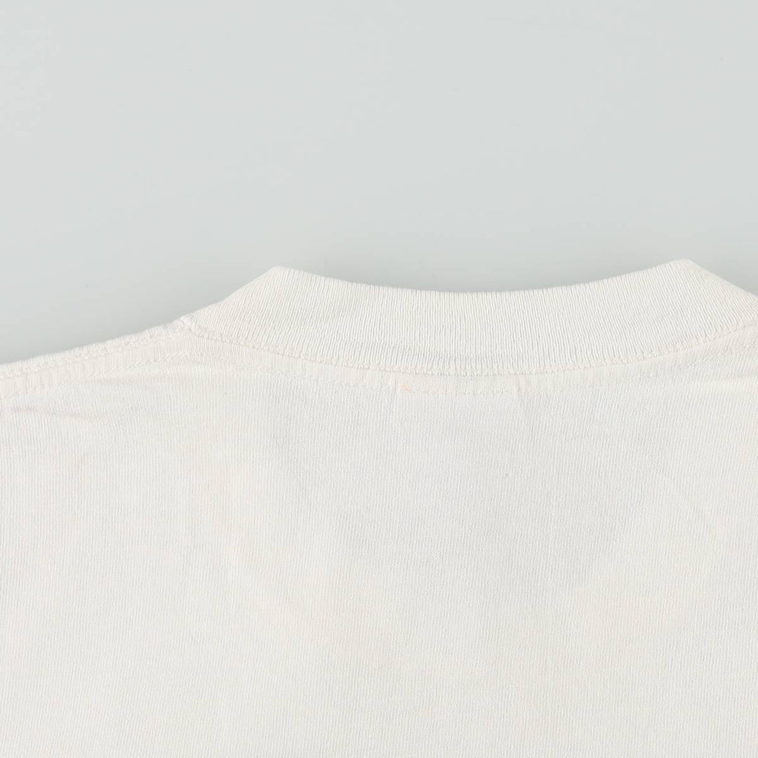 ~90'S RP Message Print T-Shirt, Made in USA, Men's XL equivalent, Vintage cotton white type Vintage Second Hand