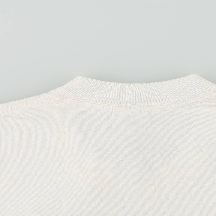 ~90'S RP Message Print T-Shirt, Made in USA, Men's XL equivalent, Vintage cotton white type Vintage Second Hand