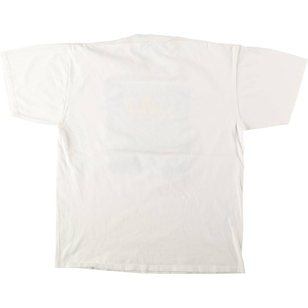 80s-90'S Jerzees Message Print T-Shirt, Made in USA, Men's XL (approx.), Vintage cotton white type Vintage Second Hand