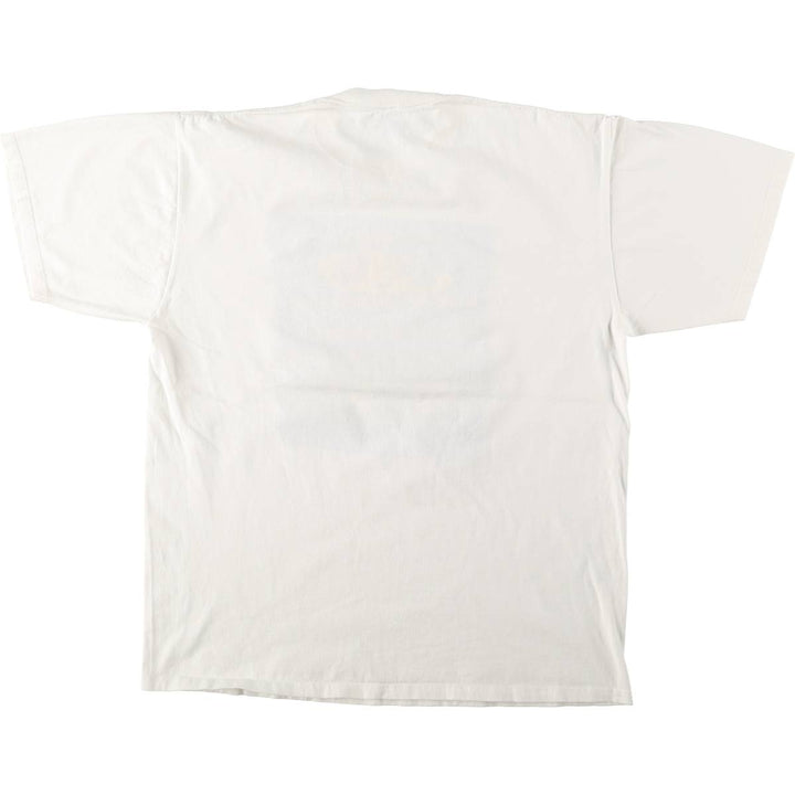 80s-90'S Jerzees Message Print T-Shirt, Made in USA, Men's XL (approx.), Vintage cotton white type Vintage Second Hand