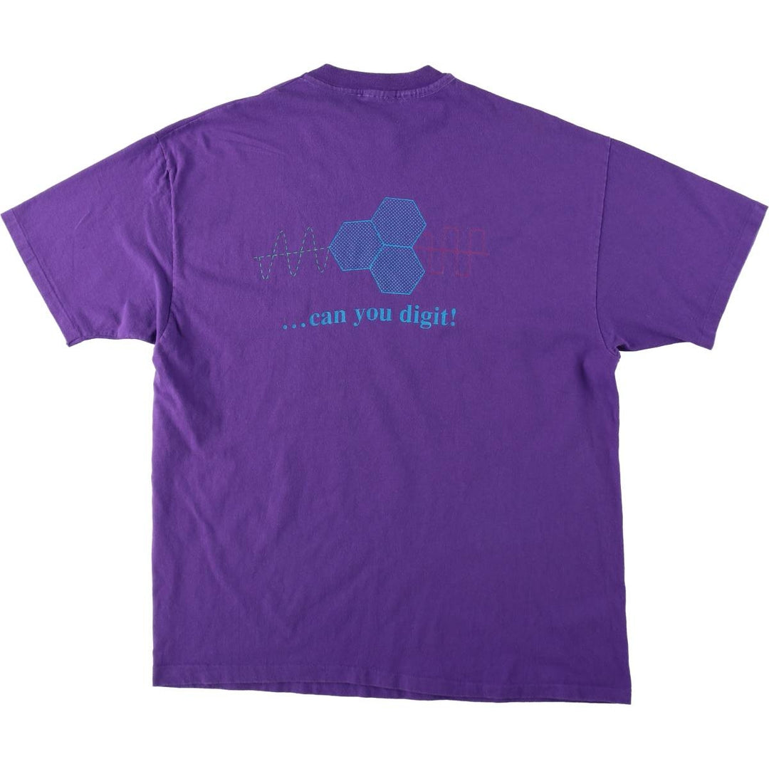 90'S Hanes Cellular One Advertising T-Shirt, Made in USA, Men's XL equivalent, Vintage cotton purple type Vintage Second Hand