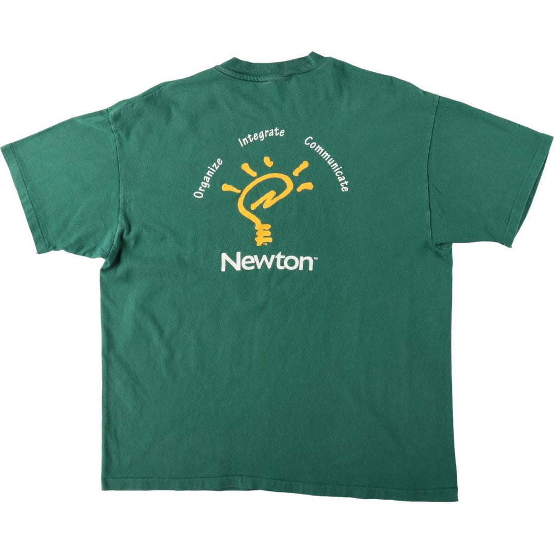 90'S Apple Newton Advertising T-shirt, Men's Size L (approx.), Vintage unclear green type Vintage Second Hand