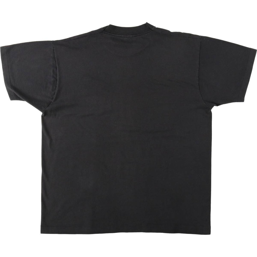 90'S Fruit of the Loom Message Print T-Shirt Made in USA Men's XL Vintage cotton black type Vintage Second Hand