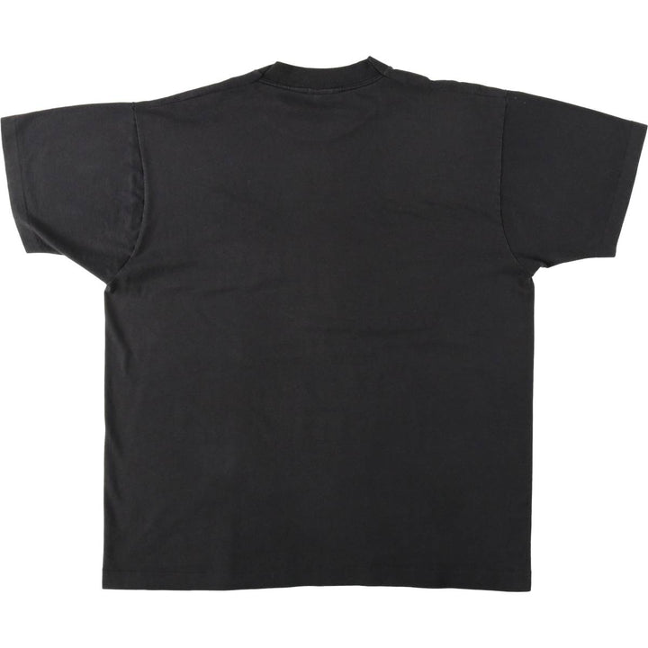 90'S Fruit of the Loom Message Print T-Shirt Made in USA Men's XL Vintage cotton black type Vintage Second Hand