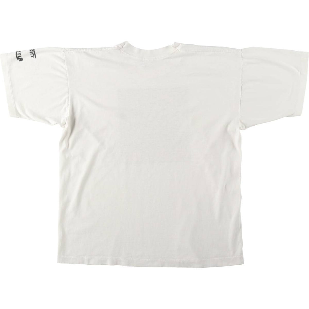 90'S Vintage Printed T-Shirt, Men's M Size unclear white type Vintage Second Hand
