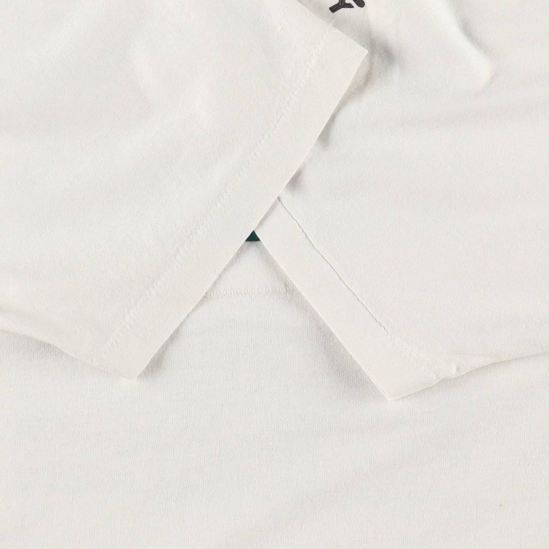 90'S Vintage Printed T-Shirt, Men's M Size unclear white type Vintage Second Hand