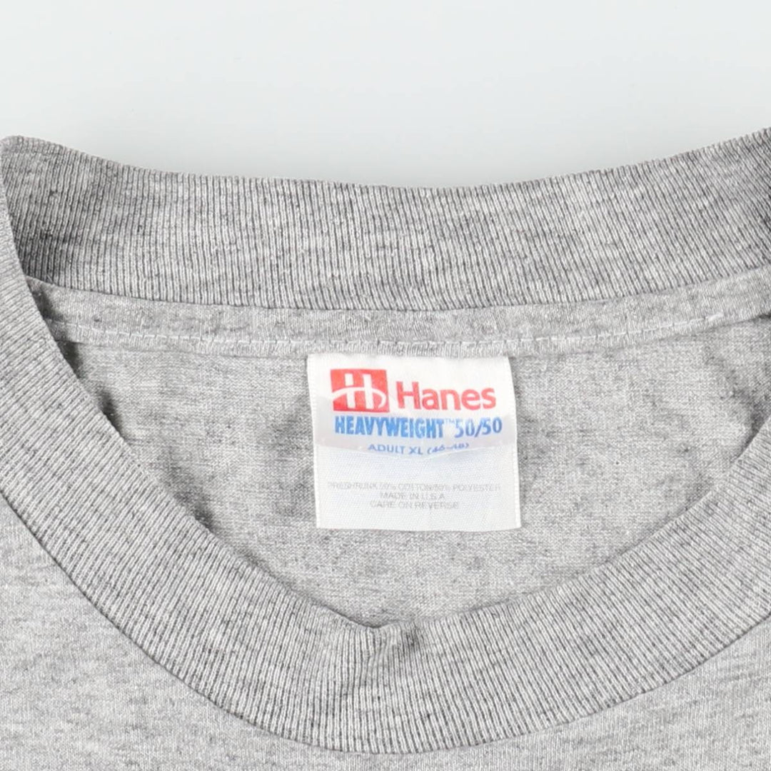 90'S Hanes Jesus Christ Tommy Hilfiger parody print T-shirt, Made in USA, Men's XL equivalent, Vintage cotton gray type Vintage Second Hand