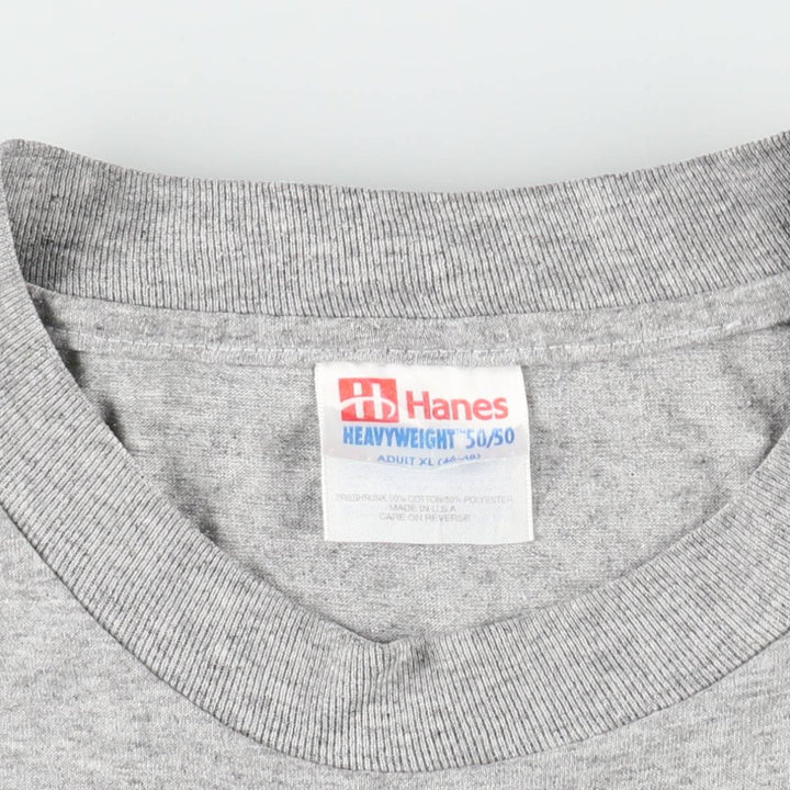 90'S Hanes Jesus Christ Tommy Hilfiger parody print T-shirt, Made in USA, Men's XL equivalent, Vintage cotton gray type Vintage Second Hand