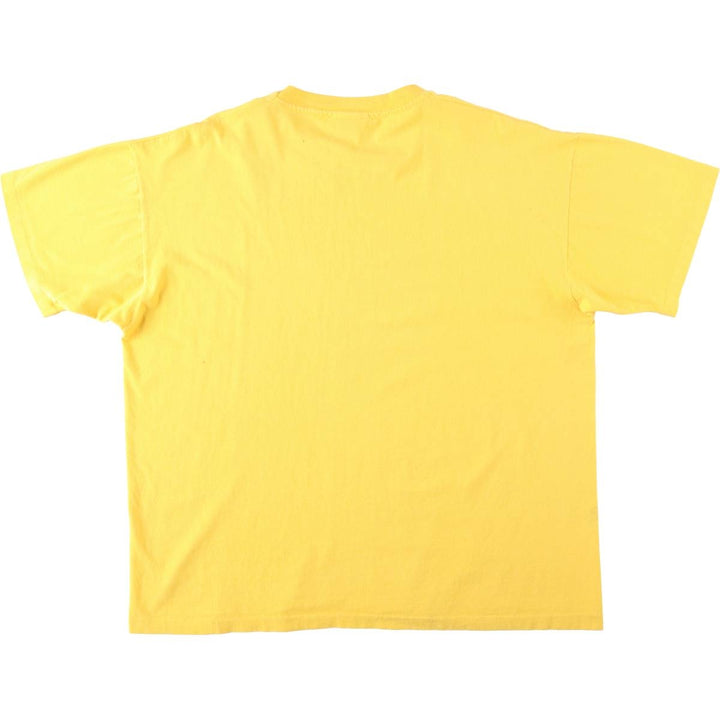 90'S Donna Karan New York DKNY JEANS Short Sleeve Logo T-Shirt, Made in USA, Men's XL, Vintage cotton yellow type Vintage Second Hand