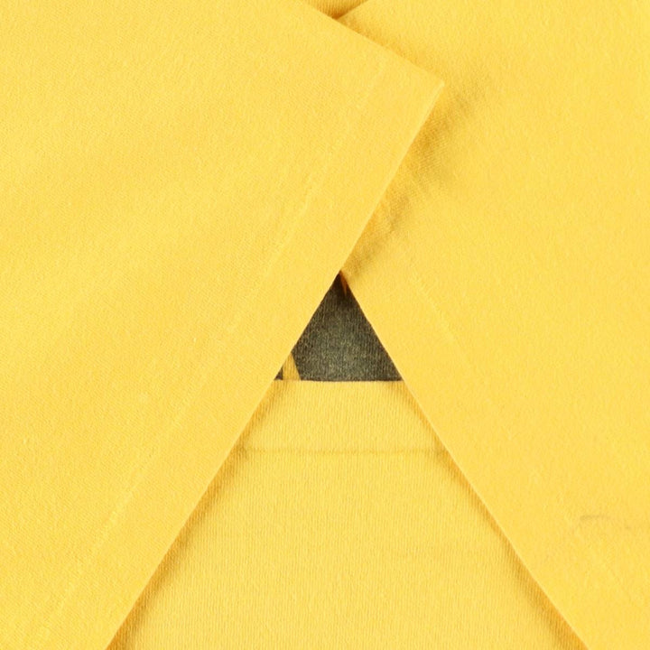 90'S Donna Karan New York DKNY JEANS Short Sleeve Logo T-Shirt, Made in USA, Men's XL, Vintage cotton yellow type Vintage Second Hand
