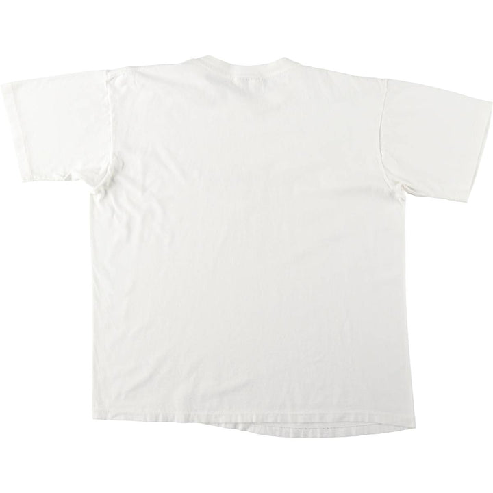 90'S Banana Republic parody short-sleeved logo t-shirt, made in USA, men's size M equivalent, vintage. cotton white type Vintage Second Hand