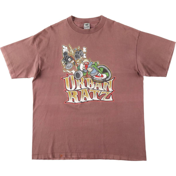 90'S Fresh Jive surf/skate t-shirt, made in USA, men's size XXL equivalent, vintage. unclear brown type Vintage Second Hand