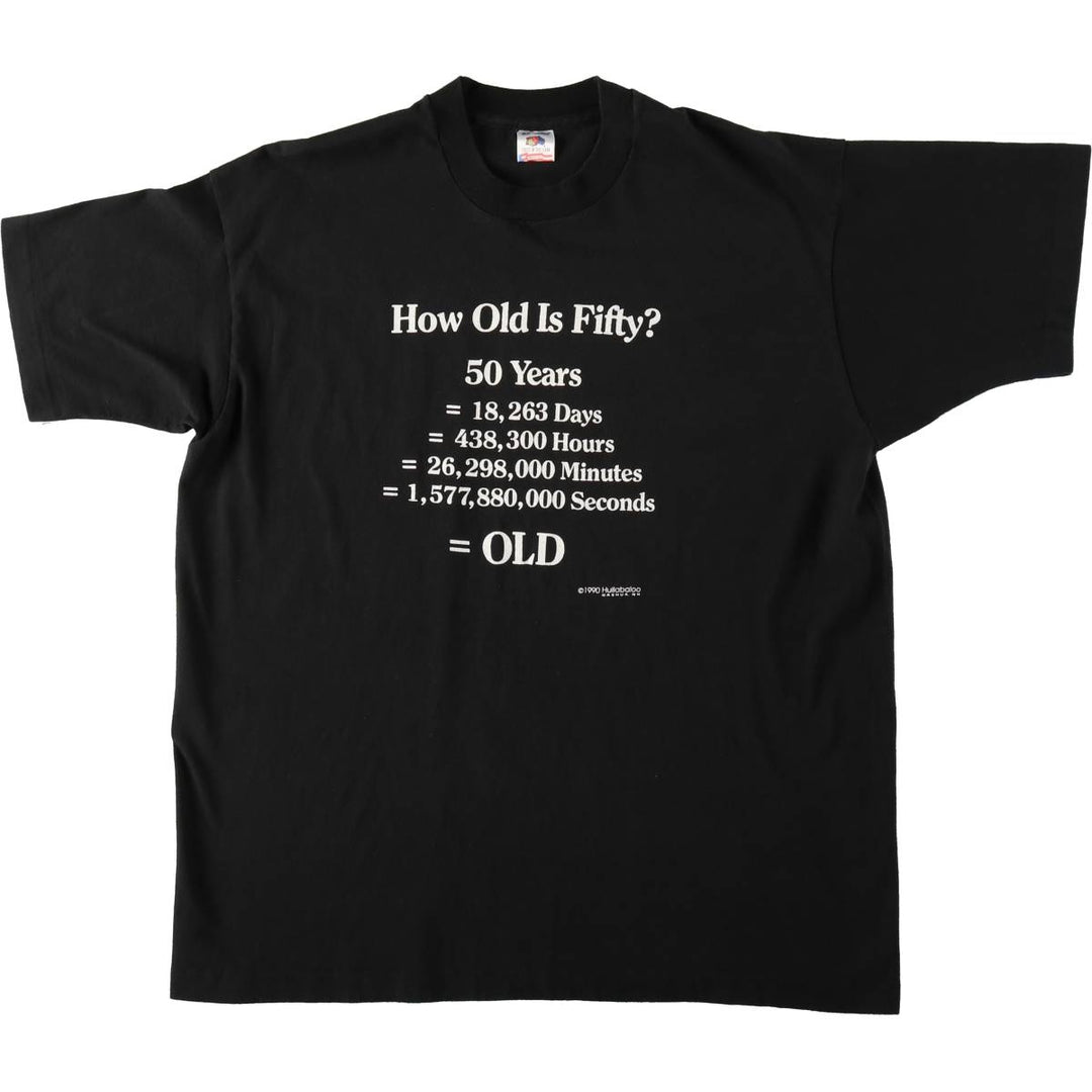 90'S Fruit of the Loom Art T-Shirt, Made in USA, Men's XL equivalent, Vintage cotton black type Vintage Second Hand