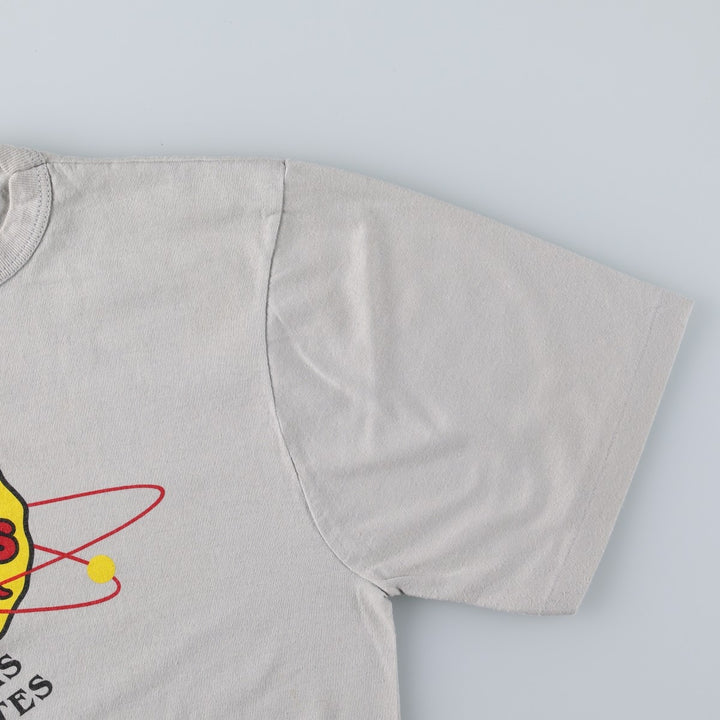 80'S Penmans Print T-Shirt, Made in Canada, Men's Size M (approx.), Vintage polyester gray type Vintage Second Hand