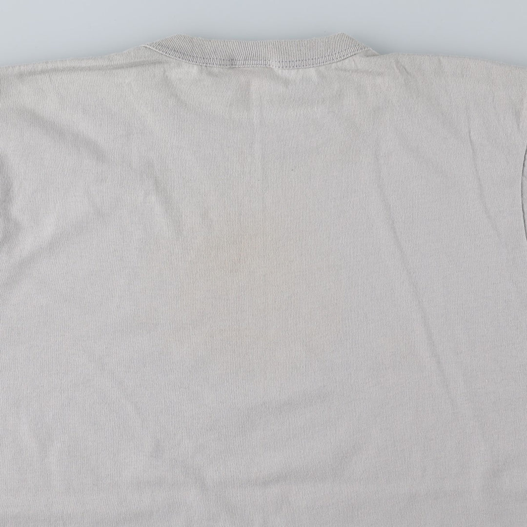 80'S Penmans Print T-Shirt, Made in Canada, Men's Size M (approx.), Vintage polyester gray type Vintage Second Hand