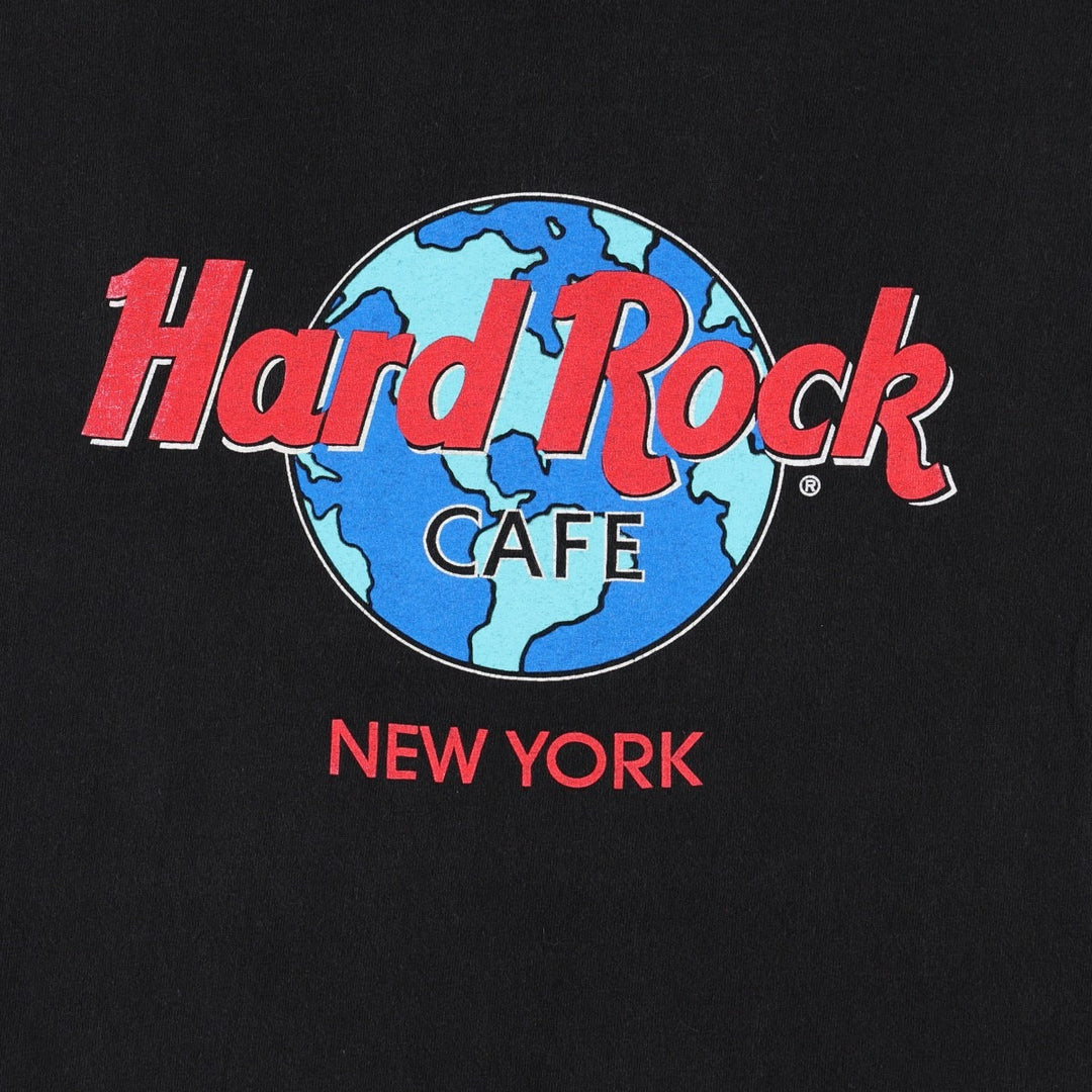 HARD ROCK CAFE Hard Rock Cafe Advertising T-shirt Made in USA Men's L size cotton black type Vintage Second Hand
