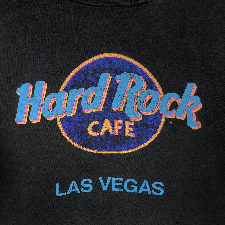 ~90'S Hard Rock Cafe Advertising T-Shirt, Made in USA, Men's Size L (Equivalent), Vintage cotton black type Vintage Second Hand