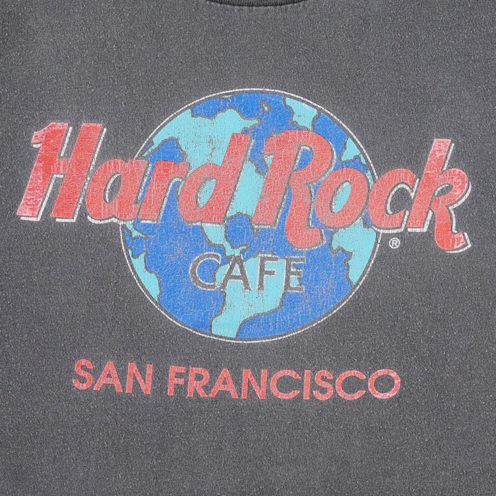 HARD ROCK CAFE Hard Rock Cafe Advertising T-Shirt, Made in USA, Men's Size M cotton black type Vintage Second Hand