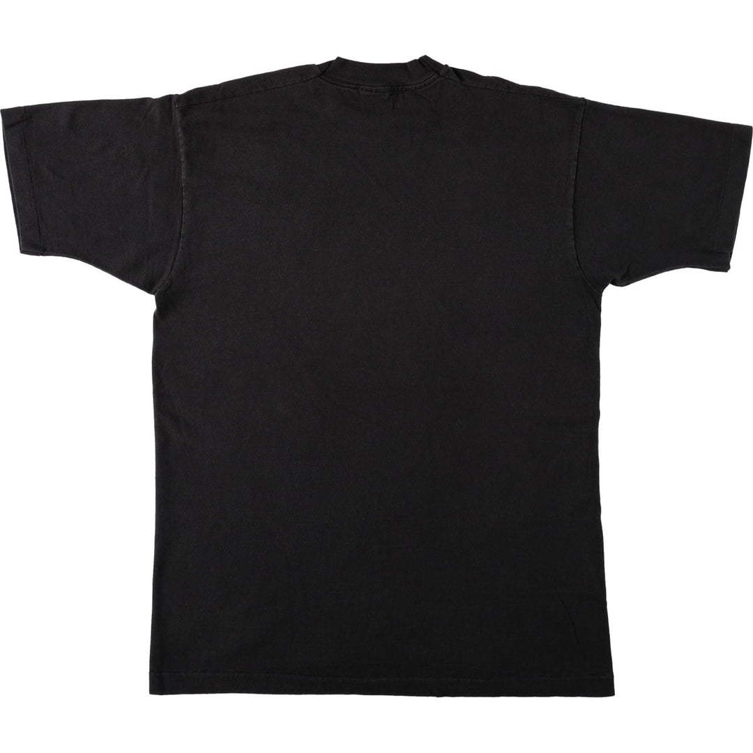 90'S Fruit of the Loom Polar Rock Cafe parody print T-shirt, Made in USA, Men's size L equivalent, Vintage cotton black type Vintage Second Hand