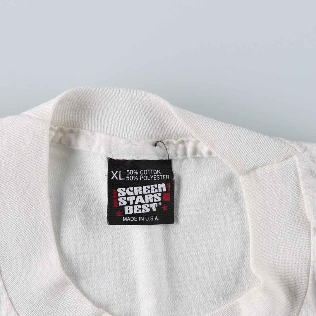 90'S Screen Stars PIC 'N' SAVE Advertising T-Shirt, Made in USA, Men's XL equivalent, Vintage cotton white type Vintage Second Hand