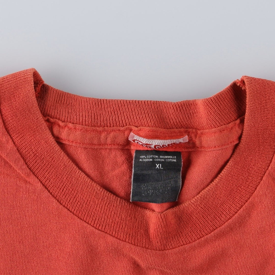 90'S COCA-COLA Advertising T-Shirt, Men's XL equivalent, Vintage cotton red type Vintage Second Hand