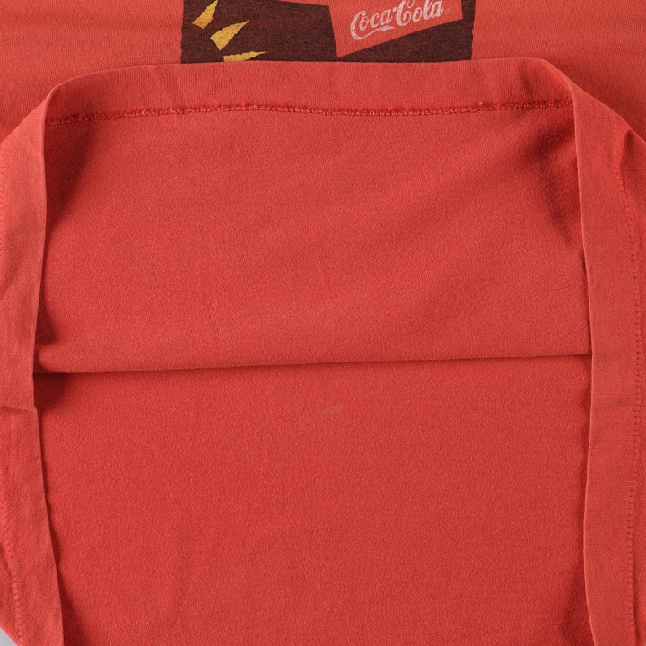 90'S COCA-COLA Advertising T-Shirt, Men's XL equivalent, Vintage cotton red type Vintage Second Hand