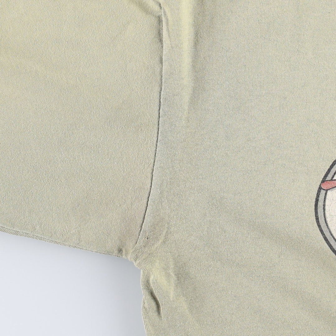 90'S ONEITA John Harvard's Brew House Advertising T-Shirt, Men's Size L (Equivalent), Vintage cotton Khaki type Vintage Second Hand