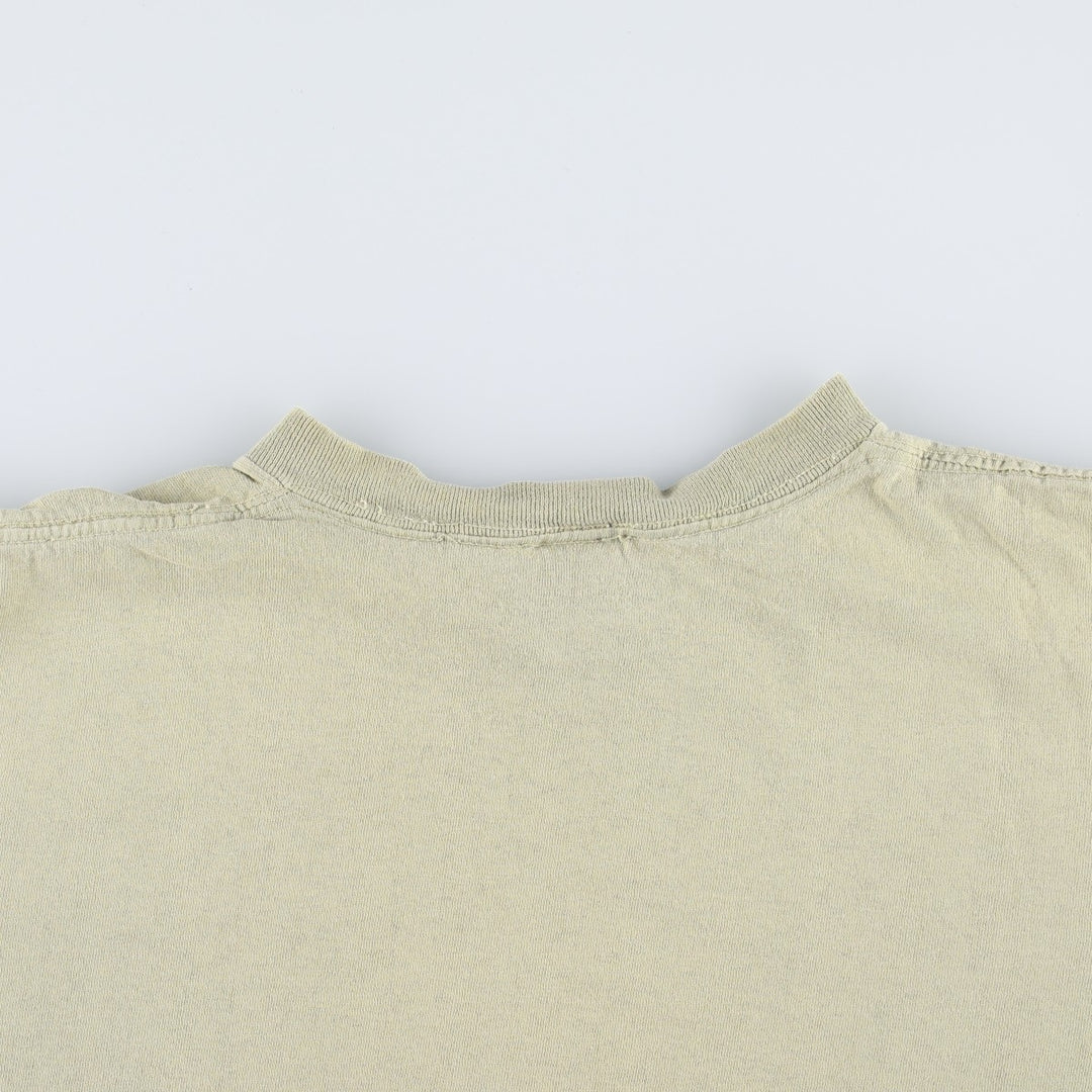 90'S ONEITA John Harvard's Brew House Advertising T-Shirt, Men's Size L (Equivalent), Vintage cotton Khaki type Vintage Second Hand