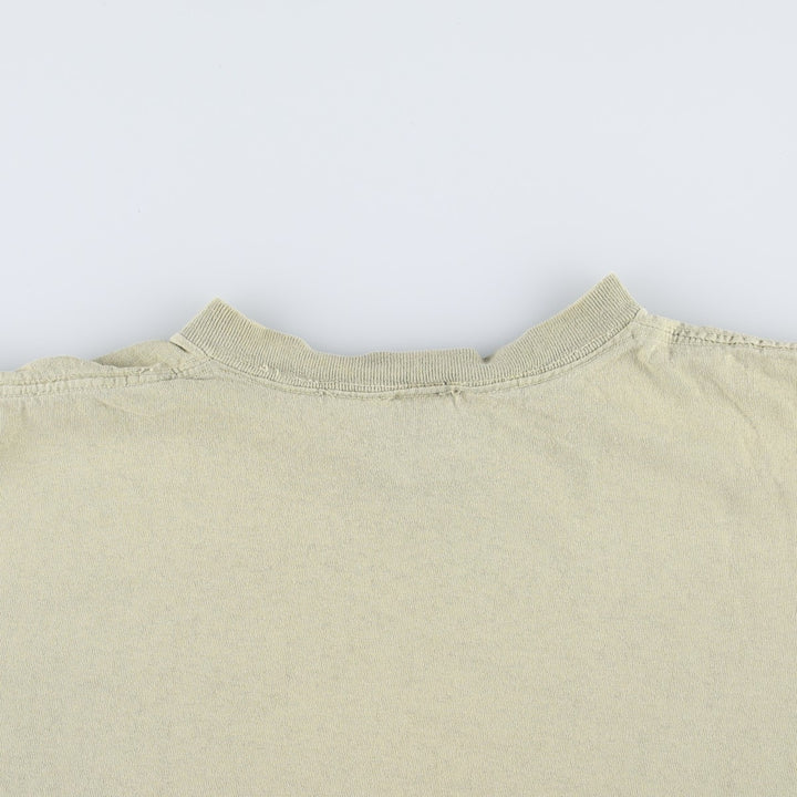 90'S ONEITA John Harvard's Brew House Advertising T-Shirt, Men's Size L (Equivalent), Vintage cotton Khaki type Vintage Second Hand