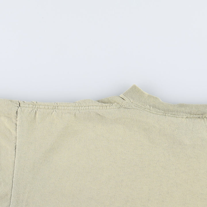 90'S ONEITA John Harvard's Brew House Advertising T-Shirt, Men's Size L (Equivalent), Vintage cotton Khaki type Vintage Second Hand