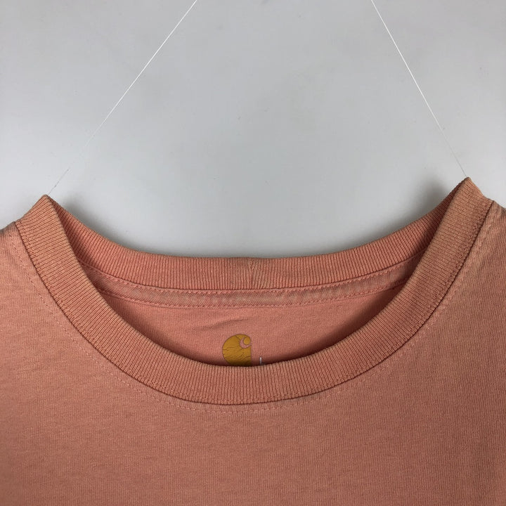 Carhartt ORIGINAL FIT short sleeve logo T-shirt, men's size L cotton pink type Vintage Second Hand