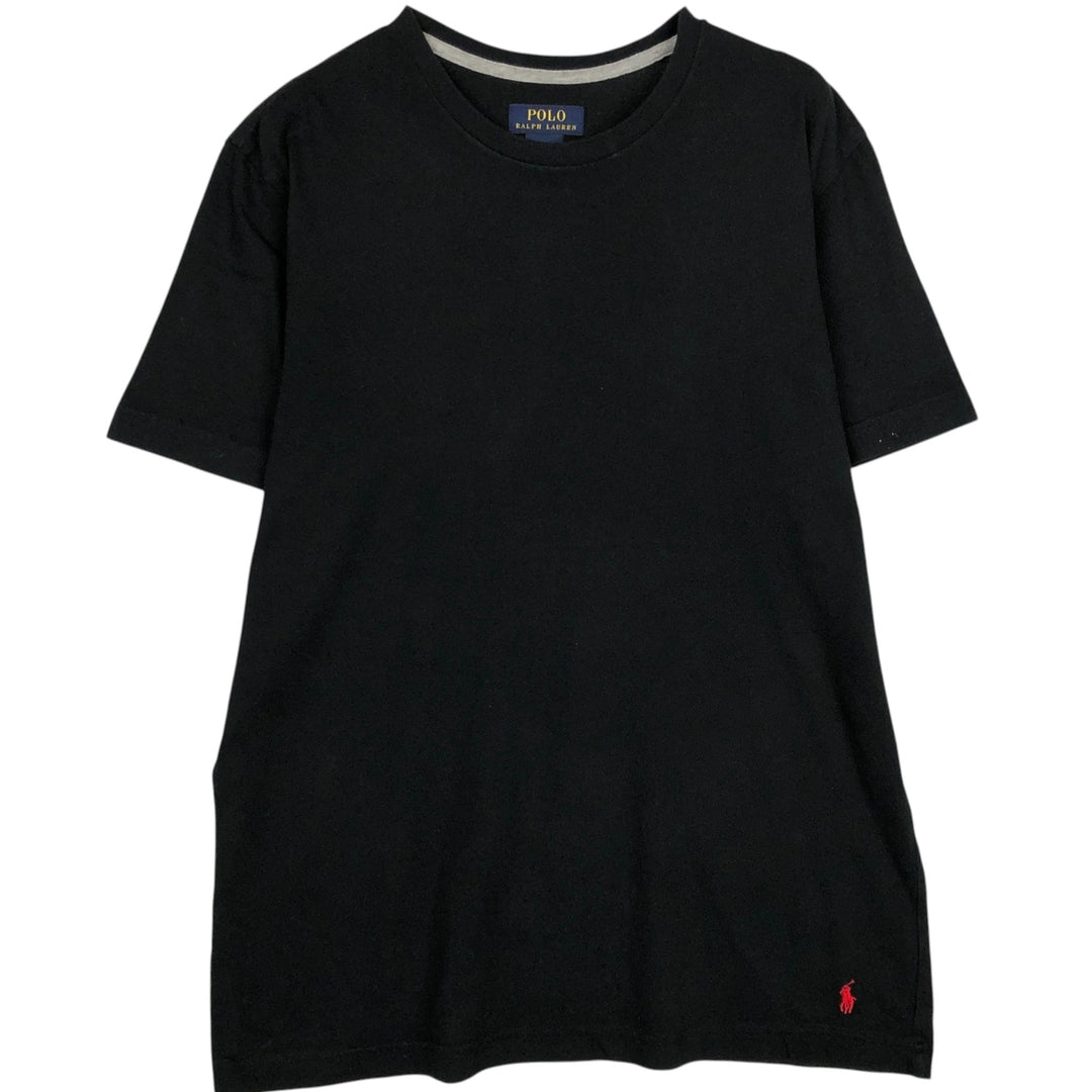 Ralph Lauren POLO RALPH LAUREN Short Sleeve Logo T-Shirt Men's M cotton black type Vintage Second Hand