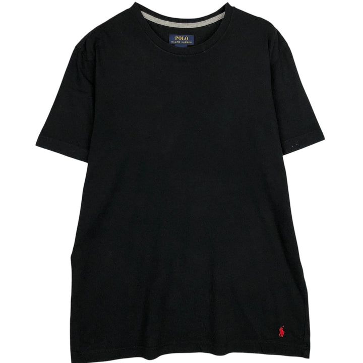 Ralph Lauren POLO RALPH LAUREN Short Sleeve Logo T-Shirt Men's M cotton black type Vintage Second Hand