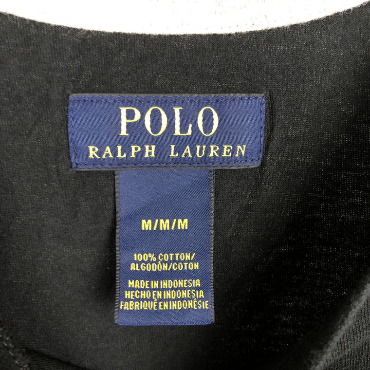 Ralph Lauren POLO RALPH LAUREN Short Sleeve Logo T-Shirt Men's M cotton black type Vintage Second Hand