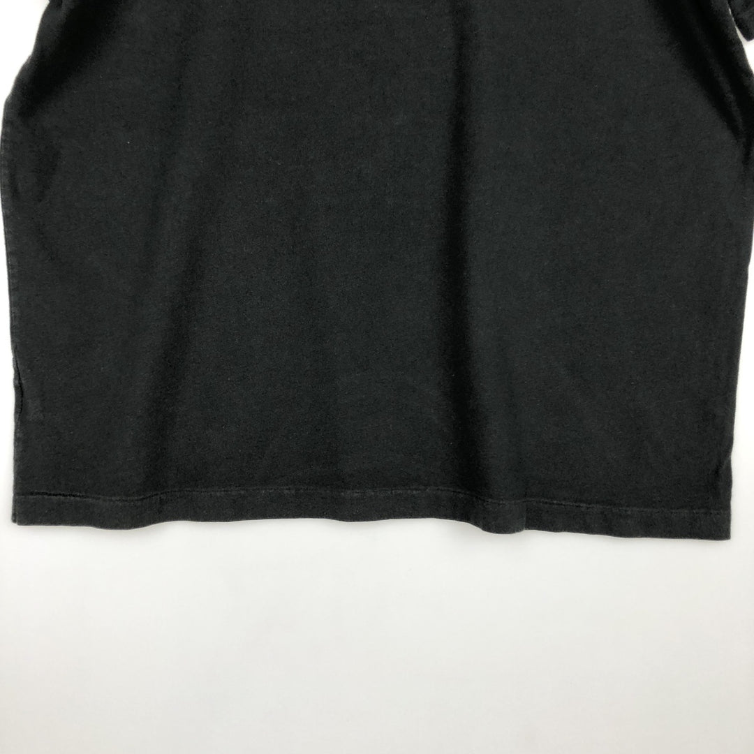 Ralph Lauren POLO by Ralph Lauren short sleeve one point logo T-shirt men's L size cotton black type Vintage Second Hand