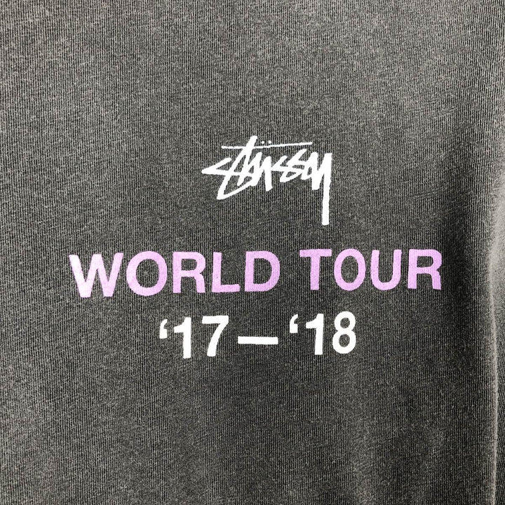 Stussy Big and Meaty Surf Skate T-Shirt, Men's Size L (approx.) cotton black type Vintage Second Hand