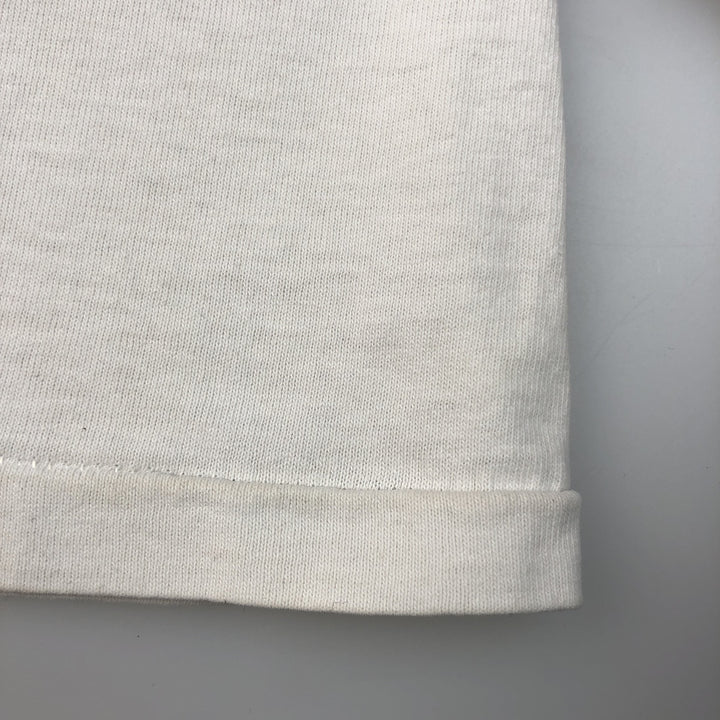 90'S Ocean Pacific short-sleeved printed T-shirt, made in the USA, men's size L equivalent. cotton white type Vintage Second Hand