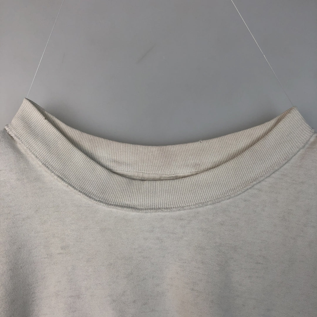 90'S Ocean Pacific short-sleeved printed T-shirt, made in the USA, men's size L equivalent. cotton white type Vintage Second Hand
