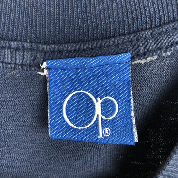 90'S Ocean Pacific surf skate T-shirt, men's size L, vintage cotton navy blue type Vintage Second Hand