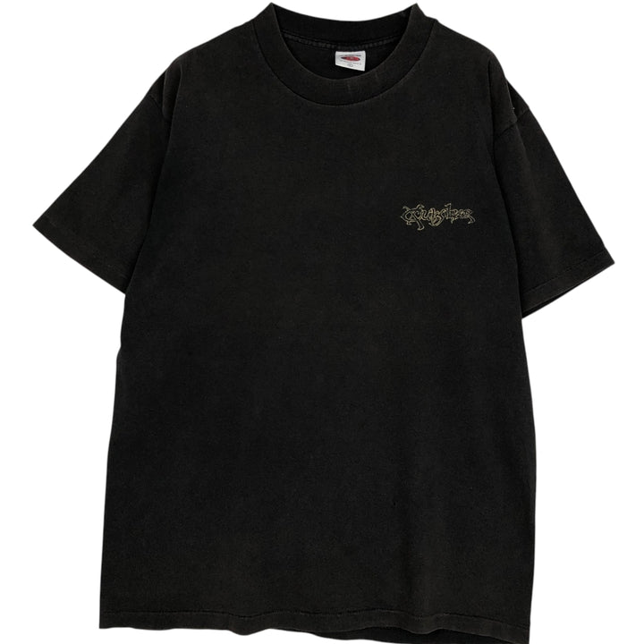 90'S Quiksilver surf/skate t-shirt, made in USA, men's size L equivalent, vintage. cotton black type Vintage Second Hand