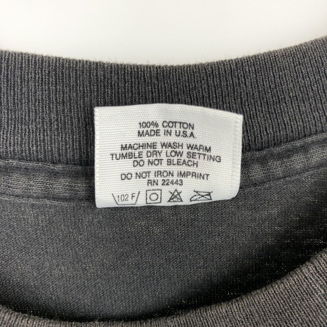 90'S Quiksilver surf/skate t-shirt, made in USA, men's size L equivalent, vintage. cotton black type Vintage Second Hand
