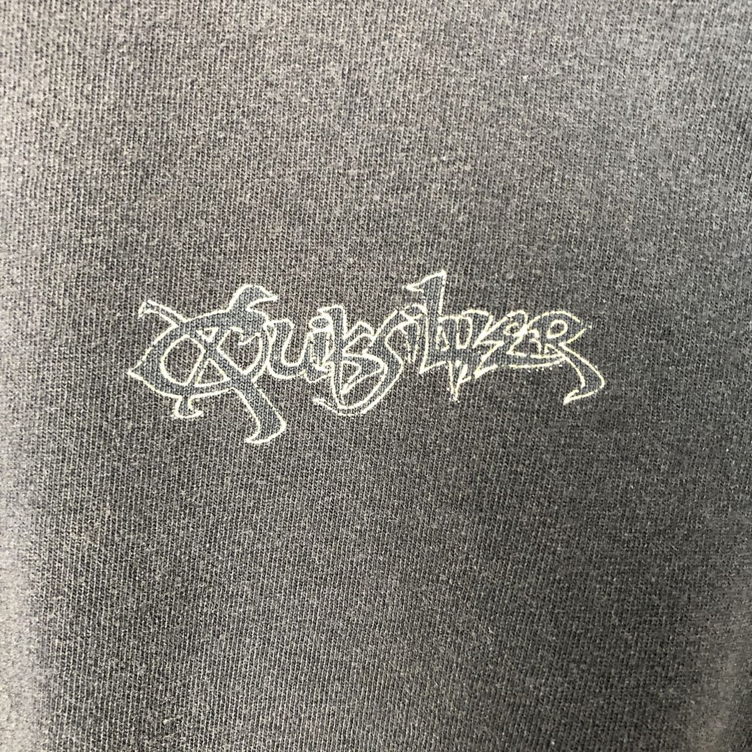 90'S Quiksilver surf/skate t-shirt, made in USA, men's size L equivalent, vintage. cotton black type Vintage Second Hand