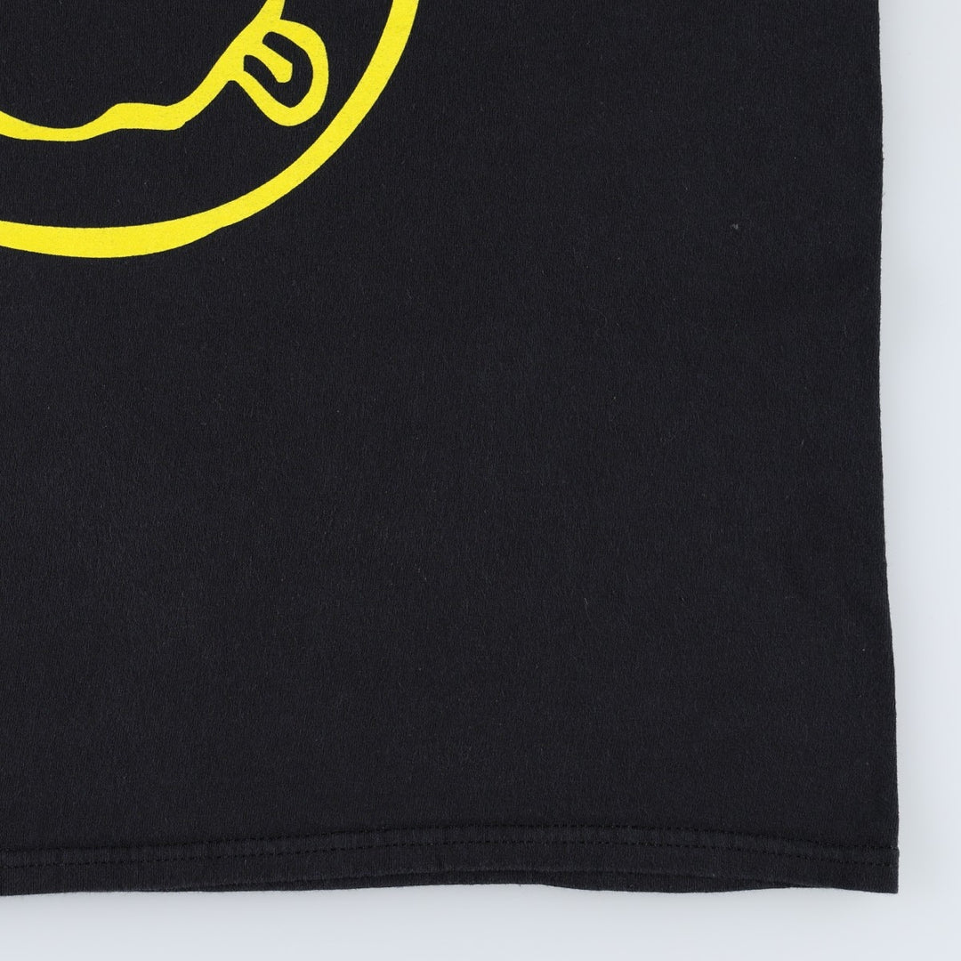 NIRVANA Nirvana Band T-shirt, Band T, Men's L size cotton black type Vintage Second Hand