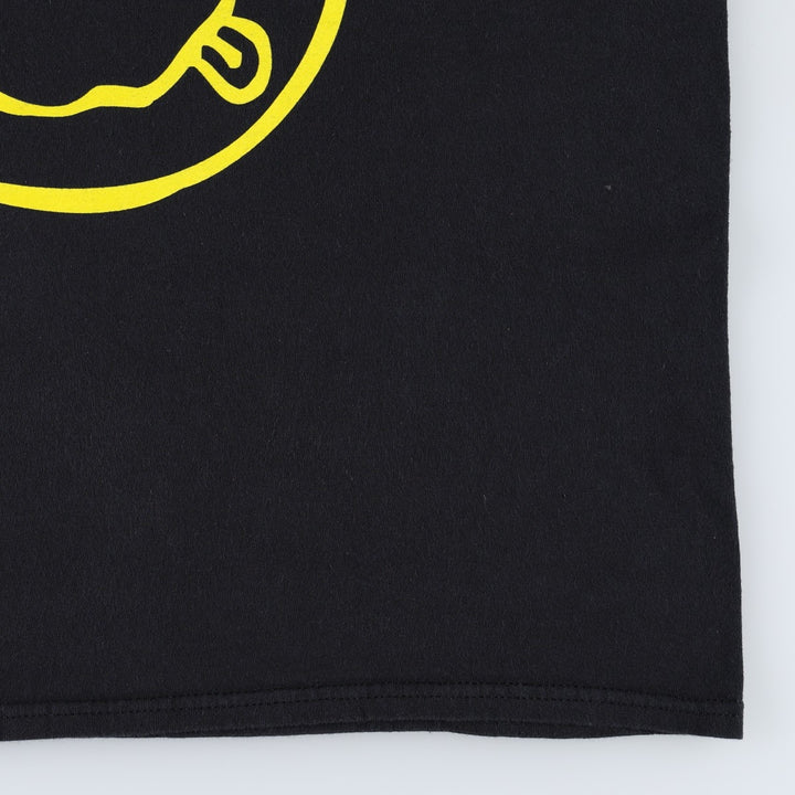 NIRVANA Nirvana Band T-shirt, Band T, Men's L size cotton black type Vintage Second Hand