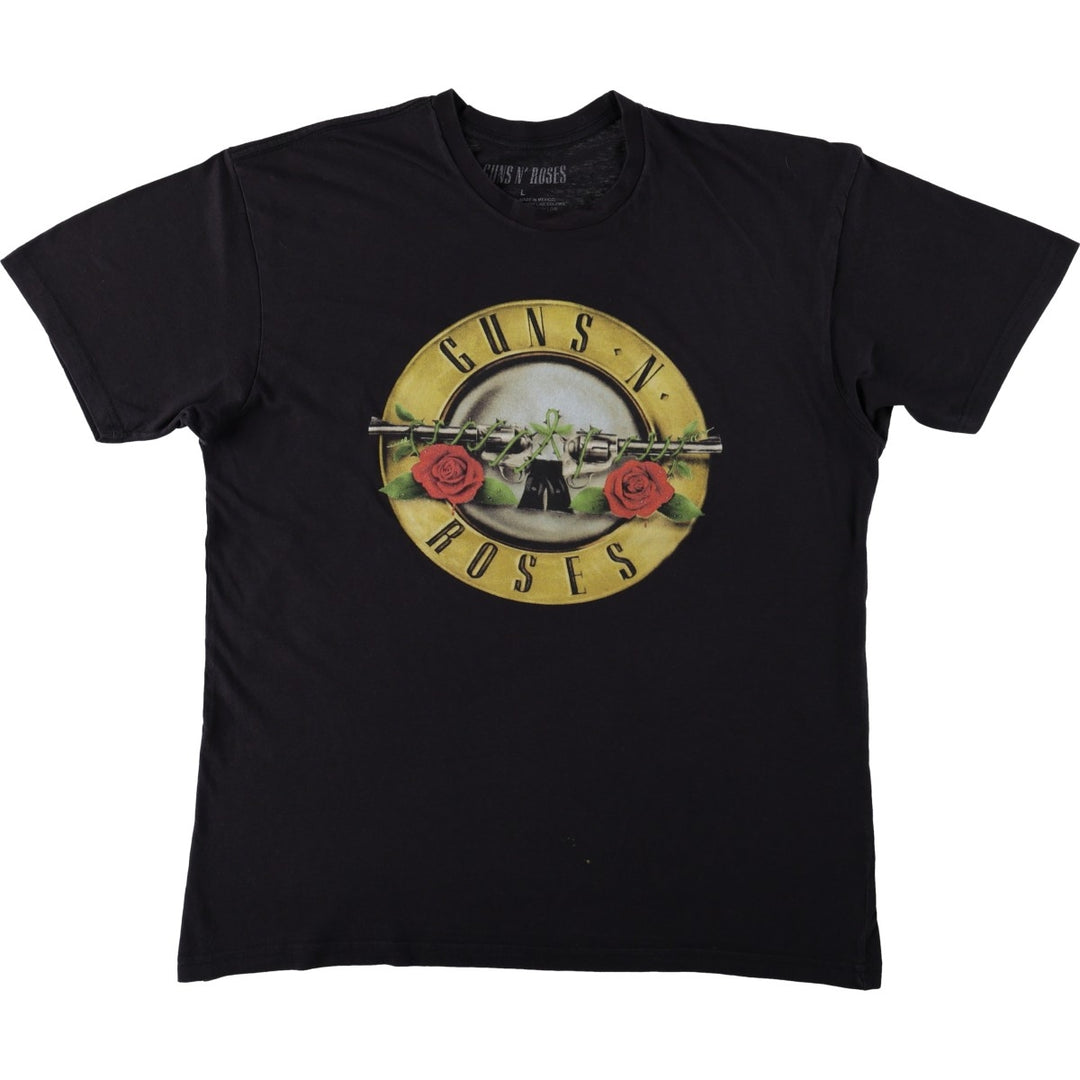 Guns N' Roses Band T-shirt, Band T, Men's L size cotton black type Vintage Second Hand