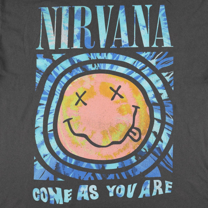 NIRVANA Nirvana Band T-shirt, Band T, Men's XL size cotton Charcoal Vintage Second Hand
