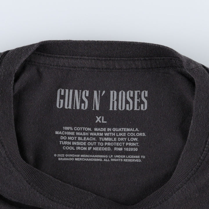 Guns N' Roses Band T-shirt, Band T, Men's XL size cotton black type Vintage Second Hand